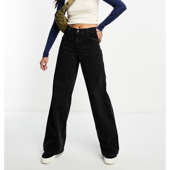 NWT Levis '94 Baggy Wide Leg Jeans Women 25x31 Dark Wash Skater 90s Y2K Black - Picture 1 of 14